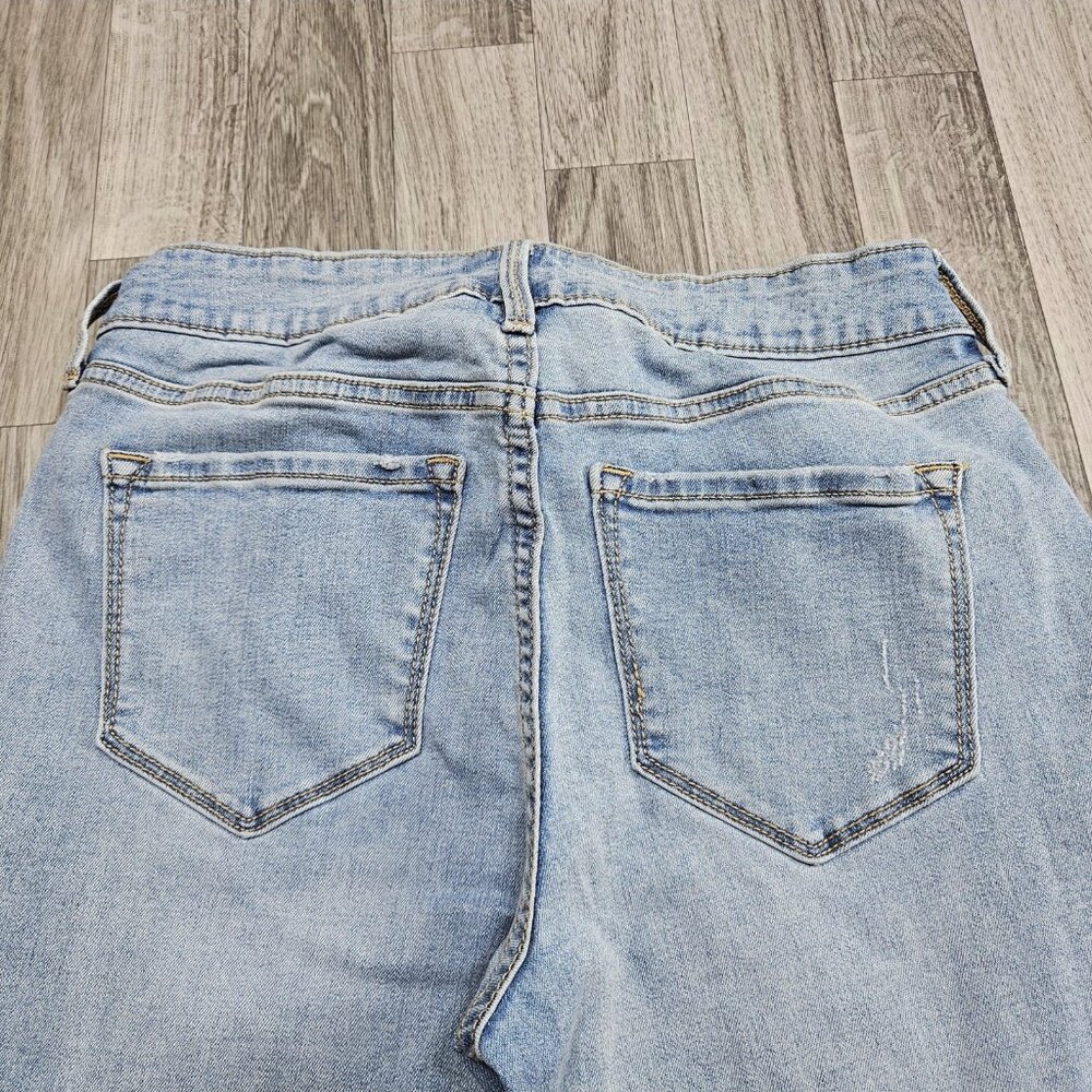 Old Navy Jeans Womens 4 Long Light Wash Rockstar Super Skinny Denim Stretch - Picture 3 of 10
